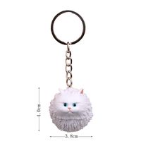 1 Piece Cute Cat Pvc Plastic Resin Unisex Bag Pendant Keychain sku image 6