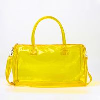 Unisex Fashion Letter Pvc Waterproof Travel Bags sku image 20