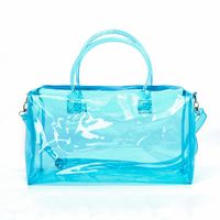 Unisex Fashion Letter Pvc Waterproof Travel Bags sku image 16