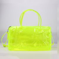 Unisex Fashion Letter Pvc Waterproof Travel Bags sku image 5