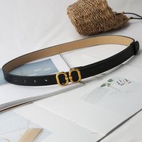 Simple Style Round Pu Leather Alloy Patchwork Women's Leather Belts 1 Piece sku image 2