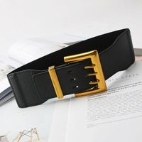Fashion Solid Color Pu Leather Buckle Women's Leather Belts 1 Piece sku image 2