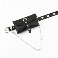 Casual Solid Color Pu Leather Chain Women's Leather Belts 1 Piece main image 5