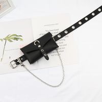 Casual Solid Color Pu Leather Chain Women's Leather Belts 1 Piece main image 1