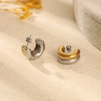 Fashion U Shape Stainless Steel Plating Earrings 1 Pair main image 1