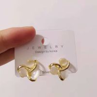 1 Pair Fashion Geometric Alloy Plating Opal Women's Earrings sku image 7