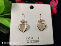 1 Pair Fashion Geometric Alloy Plating Opal Women's Earrings sku image 3