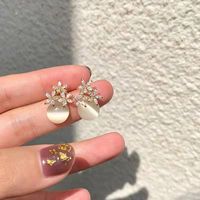 1 Pair Fashion Geometric Alloy Plating Opal Women's Earrings sku image 21