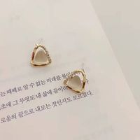 1 Pair Fashion Geometric Alloy Plating Opal Women's Earrings sku image 2
