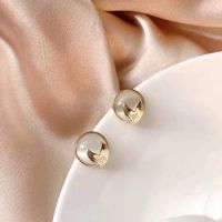 1 Pair Fashion Geometric Alloy Plating Opal Women's Earrings sku image 5
