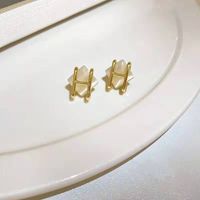 1 Pair Fashion Geometric Alloy Plating Opal Women's Earrings sku image 20