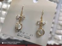 1 Pair Fashion Geometric Alloy Plating Opal Women's Earrings sku image 13
