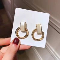 1 Pair Fashion Geometric Alloy Plating Opal Women's Earrings sku image 24