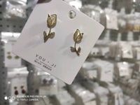 1 Pair Fashion Geometric Alloy Plating Opal Women's Earrings sku image 17