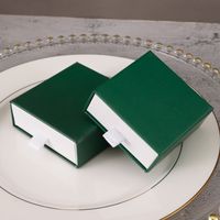 Fashion Solid Color Paper Jewelry Boxes sku image 3
