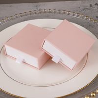 Fashion Solid Color Paper Jewelry Boxes sku image 6