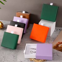 Fashion Solid Color Paper Jewelry Boxes main image 2