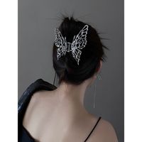 Simple Style Bow Knot Metal Plating Hair Claws 1 Piece main image 1