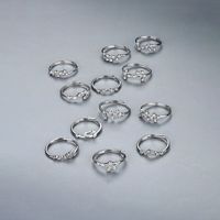 Simple Style Constellation Sterling Silver Inlay Zircon Rings main image 1