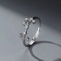 Style Simple Constellation Argent Sterling Incruster Zircon Anneaux sku image 10