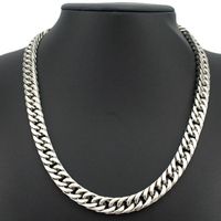 Mode Einfarbig Rostfreier Stahl Überzug Halskette 1 Stück main image 6