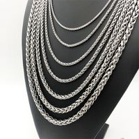 Fashion Rhombus Stainless Steel Plating Necklace 1 Piece sku image 21