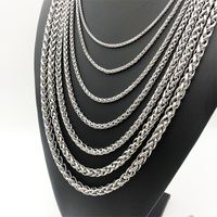 Fashion Rhombus Stainless Steel Plating Necklace 1 Piece sku image 10