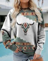 Women's Hoodie Long Sleeve Hoodies & Sweatshirts Printing Vintage Style Printing sku image 6