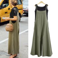 Women's Daily Fashion Solid Color Full Length Patchwork Jumpsuits main image 5