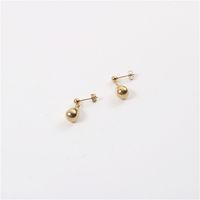 Fashion Solid Color Titanium Steel Water Drop Earrings 1 Pair main image 3