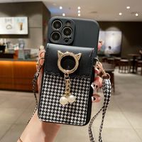 Simple Style Houndstooth Cat Tpu   Phone Cases main image 6