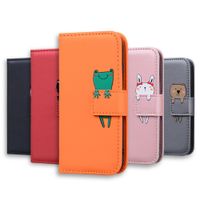 Cartoon Style Rabbit Panda Frog Tpu Pu Leather     Phone Accessories main image 1