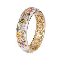 Retro Heart Shape Alloy Gold Plated Zircon Women's Rings 1 Piece main image 8