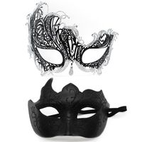Fashion Geometric Plastic Masquerade Party Mask 2 Pieces sku image 3