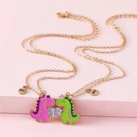 Fashion Dinosaur Alloy Plating Kid's Necklace 2 Piece Set main image 4