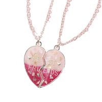 Fashion Swan Heart Shape Alloy Girl's Necklace 1 Piece main image 4