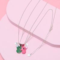 Sweet Letter Koala Alloy Enamel Girl's Necklace 2 Piece Set main image 6