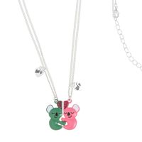 Sweet Letter Koala Alloy Enamel Girl's Necklace 2 Piece Set main image 4