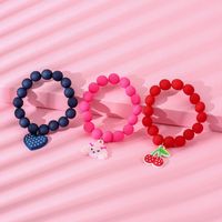 Cute Dog Cherry Heart Shape Arylic Kid's Bracelets 3 Piece Set main image 5