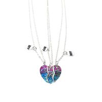 Einfacher Stil Herzform Legierung Überzug Mädchen Halskette 3-teiliges Set main image 2