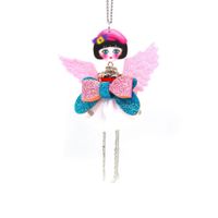 Cute Doll Alloy Handmade Kid's Pendant Necklace 1 Piece sku image 1