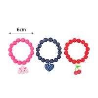 Cute Dog Cherry Heart Shape Arylic Kid's Bracelets 3 Piece Set main image 3