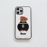 Style De Bande Dessinée Lettre Ours Faux Cuir   Téléphone Accessoires sku image 3