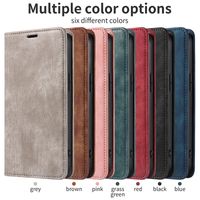 Retro Solid Color Tpu Pu Leather    Phone Accessories main image 6