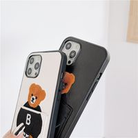 Cartoon Style Letter Bear Pu Leather   Phone Accessories main image 2