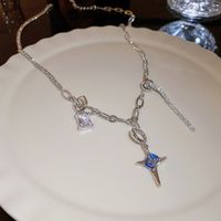 Estilo Vintage Letra Aleación Embutido Perlas Artificiales Diamantes De Imitación Mujeres Collar 1 Pieza sku image 52