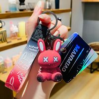 1 Piece Cute Rabbit Hardware Resin Plating Women's Keychain sku image 3