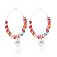 1 Pair Simple Style Classic Style Color Block Beaded Alloy Earrings sku image 14
