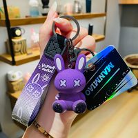 1 Piece Cute Rabbit Hardware Resin Plating Women's Keychain sku image 5