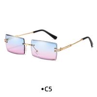 Fashion Solid Color Pc Square Frameless Women's Sunglasses sku image 4